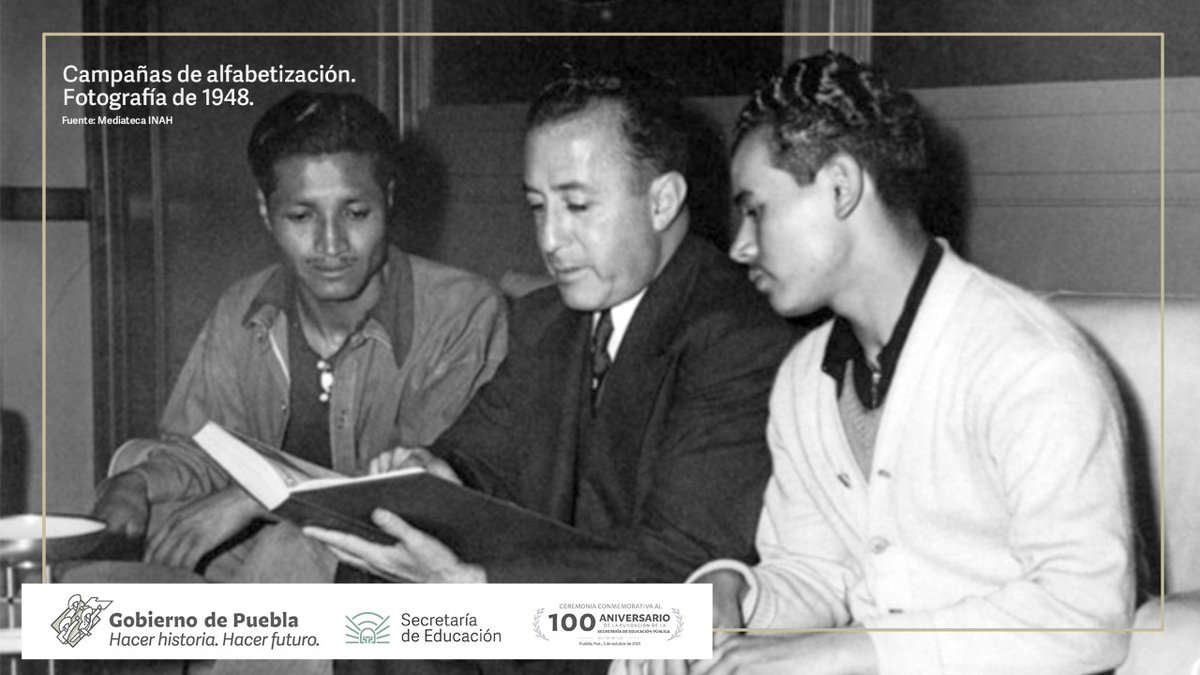 En 1921 inició el programa “Campaña de alfabetización”, que buscaba otorgar mejores condiciones culturales a la población, después del movimiento revolucionario. 
#100AñosCreaciónSEP #Las4A del #DerechoALaEducación