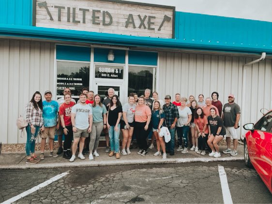 - M E N S   D A Y -

Our events chairwoman Callie planned an amazing men’s day for our girls and some of the important people in their lives! 

Also a big thank you to Tilted Axe in Knob Noster for having us and making it such a fun day!