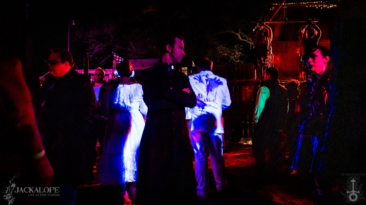 JackalopeLARP's tweet photo. #Vamptober #vtmtober Day 3: where the undead gather. The Dominion looks over the results of the Sabbat's mass embrace at #TheNightInQuestionLARP. Featuring @DainGeist #vamily #VampiretheMasquerade https://t.co/kqmS6RQB2b