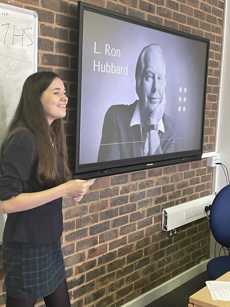 TrinityPsycho's tweet photo. It’s been a while! But Psych Soc is officially back! With a fantastic talk by Lara on her ‘Psychology of Scientology’ #psychsoc #psychology #trinitypsychology #psych https://t.co/UymUV4H33v