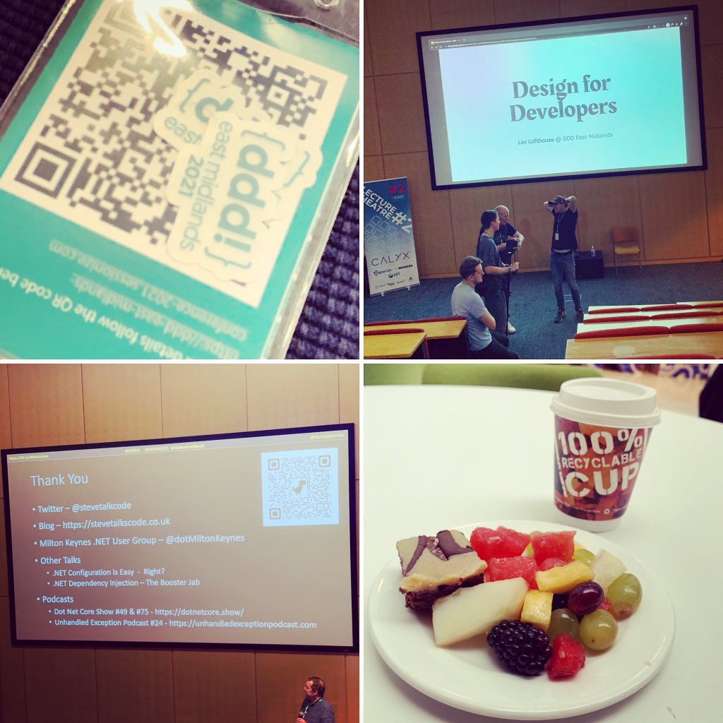 YorkshireTechy's tweet image. Had a great day yesterday at DDD East Midlands in #nottingham! Learnt lots, actually met up with people and enjoyed some great food! #fabday #developerconference #dddem #dddem21 @dddeastmidlands