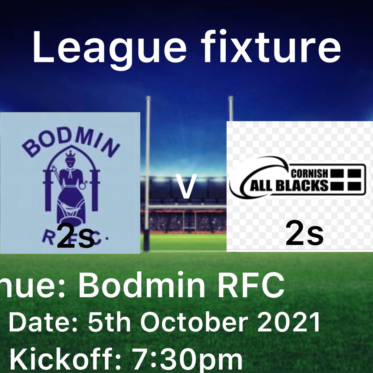 CABs_Rugby_Club's tweet photo. Moving on, our 2s will face @Bodminrfc on TUESDAY night! 

@swsportsnews @CornishRugbyUps https://t.co/OzDQ0BvOCU