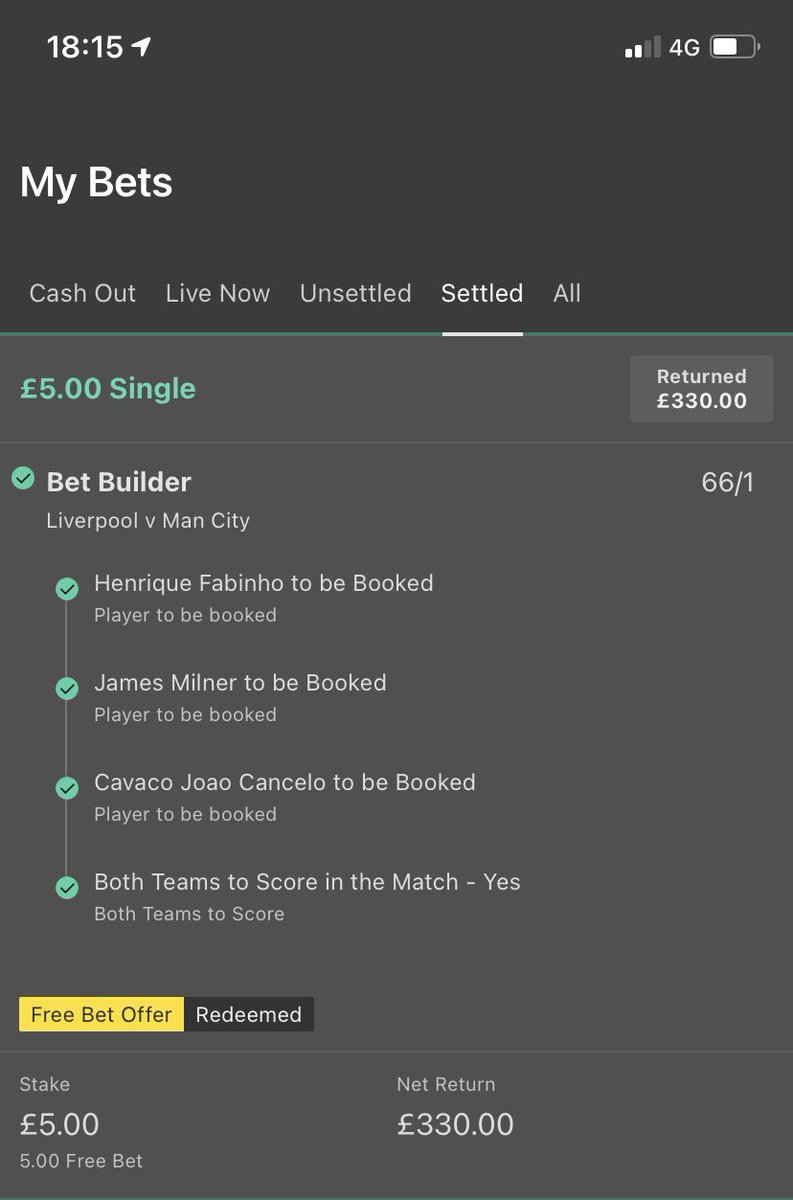 Nice little free bet