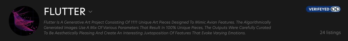 FlutterNft's tweet image. GM!
#FlutterNFT is now &quot;verifeyed&quot;👀on @DigitalEyesNFT! 

Check out the collection here at digitaleyes.market/collections/Fl…

The collection is also available on @MagicEden_NFT at magiceden.io/marketplace?co…