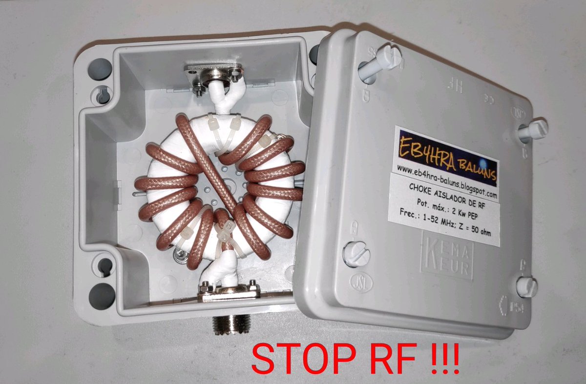 EB4HRA's tweet photo. Chokes de RF. A cada problema su solución.
Choke BANDAS BAJAS
Choke BANDA ANCHA

https://t.co/lOEcvacx4B https://t.co/tiiQbn8AyP
