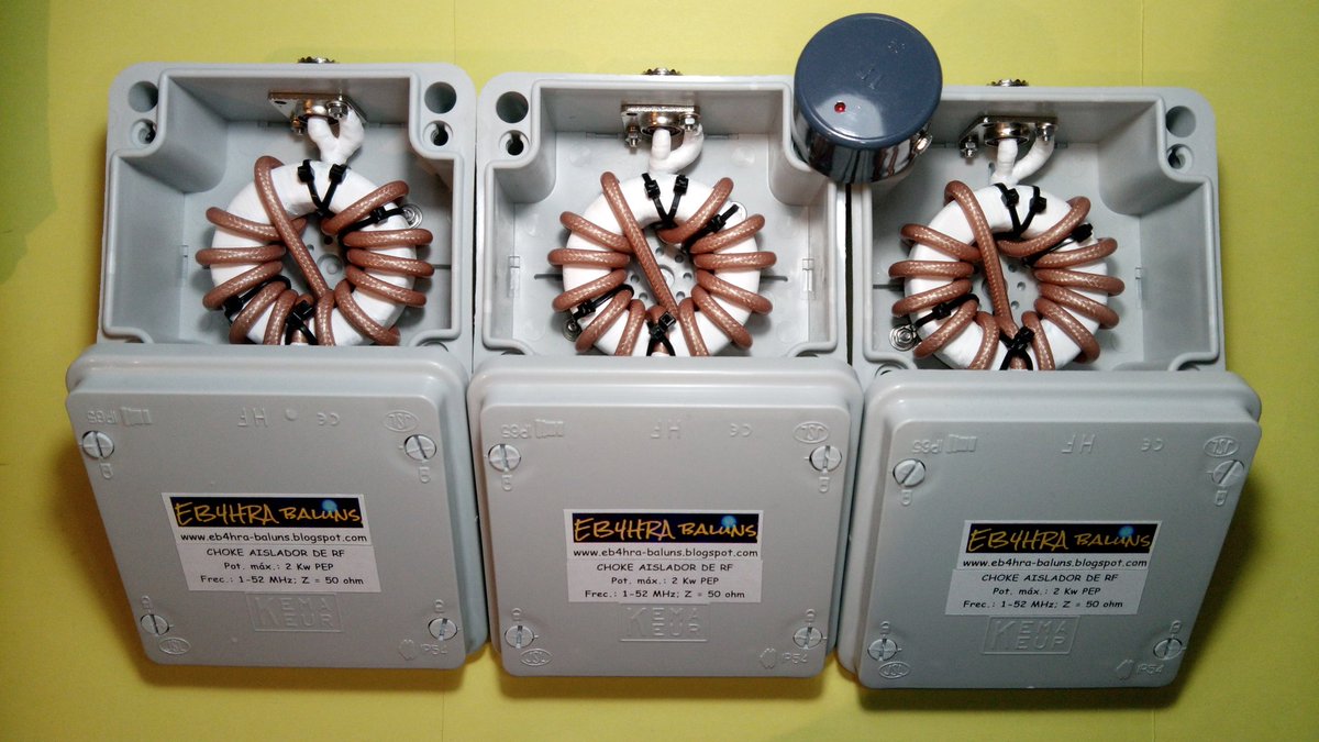 EB4HRA's tweet photo. Chokes de RF. A cada problema su solución.
Choke BANDAS BAJAS
Choke BANDA ANCHA

https://t.co/lOEcvacx4B https://t.co/tiiQbn8AyP