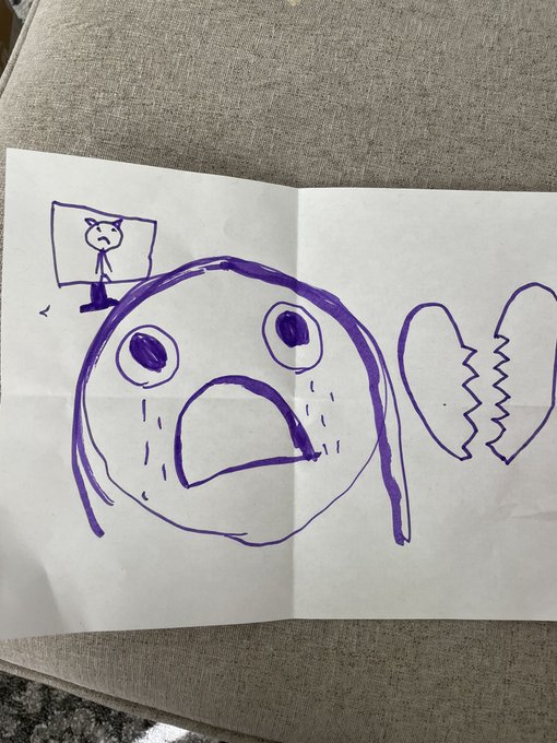 We told our daughter "no tv today" 