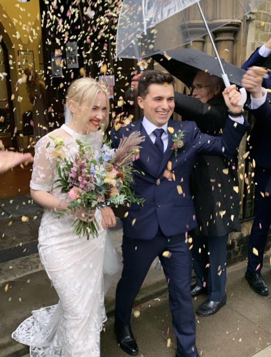 The rain didn’t stop us. The best day watching my little sister get married. 🤍