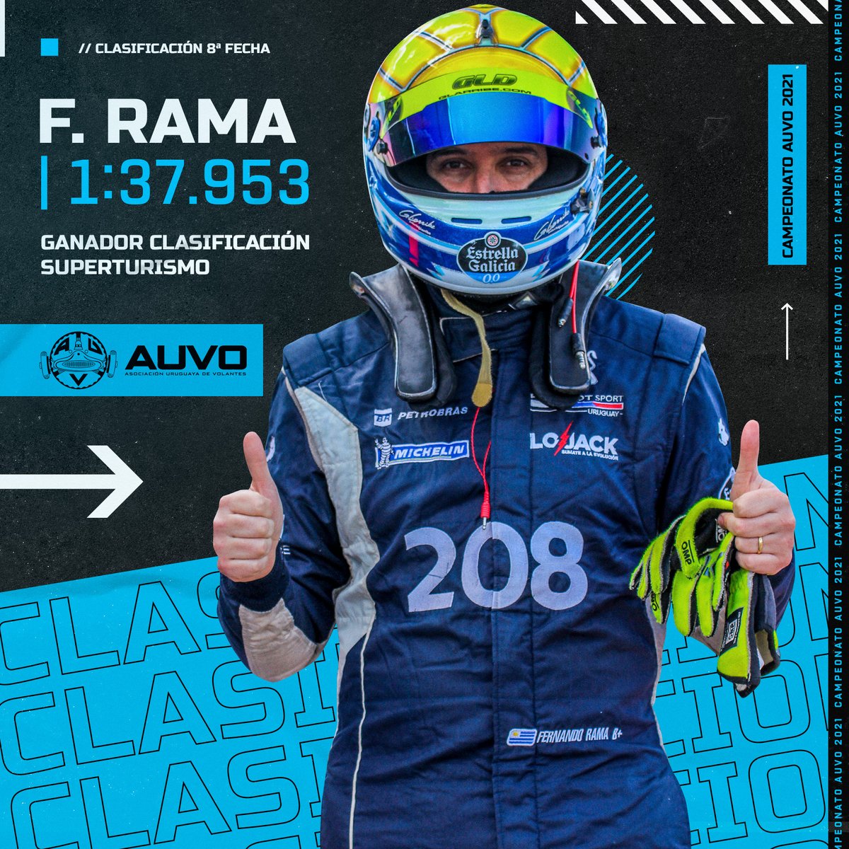 AUVO2's tweet photo. Fernando Rama con un tiempo de 1:37.953 se queda con la Clasificación general del Superturismo en su vuelta a la categoría 🏆🏁 https://t.co/aIa5DMBE92