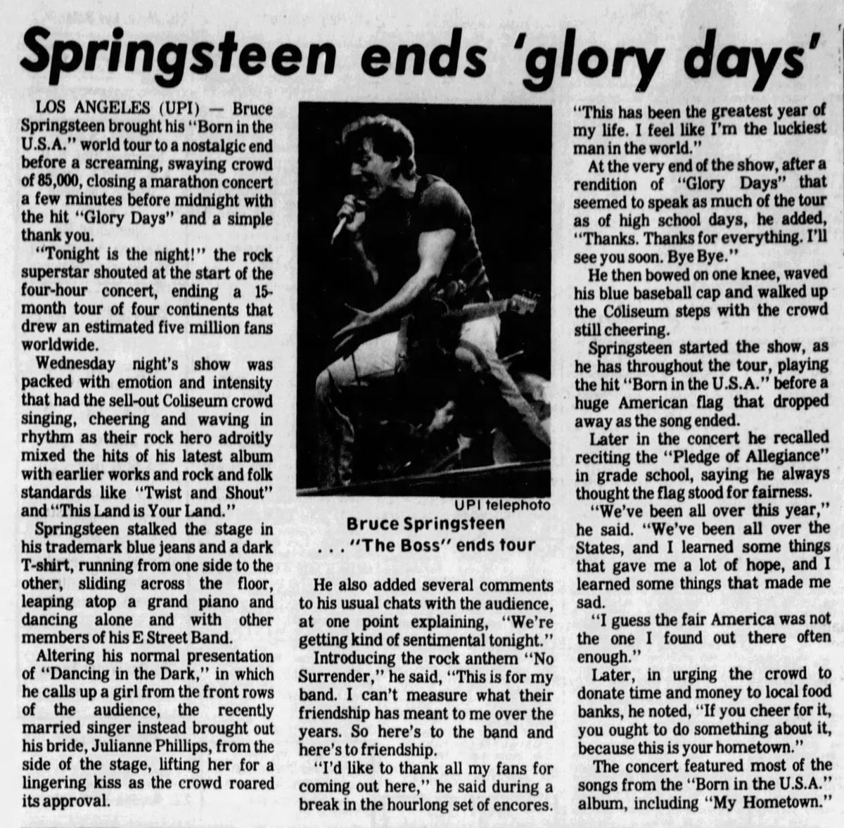 Born In The USA Tour (bitusa_tour) Twitter