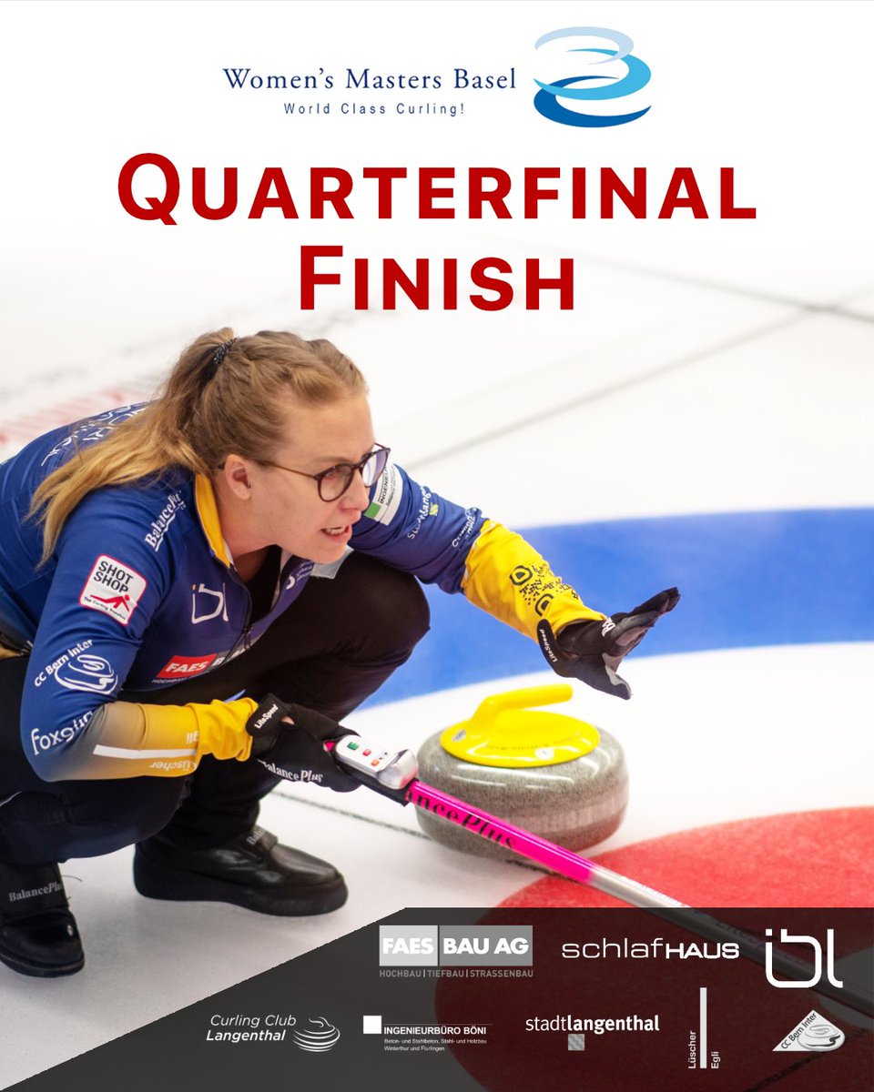 Quarterfinal Finish @womens_masters_basel 
Next Stop : StuSells Toronto Tankard 8.-11. October 2021
.
#teamschori #CCL #cclangenthal #curling #wct #spiritofcurling #swisscurling #hitandroll #faesbau #schlafhaus #iblangenthal #stadtlangenthal #maxfit_langenthal #balanceplus