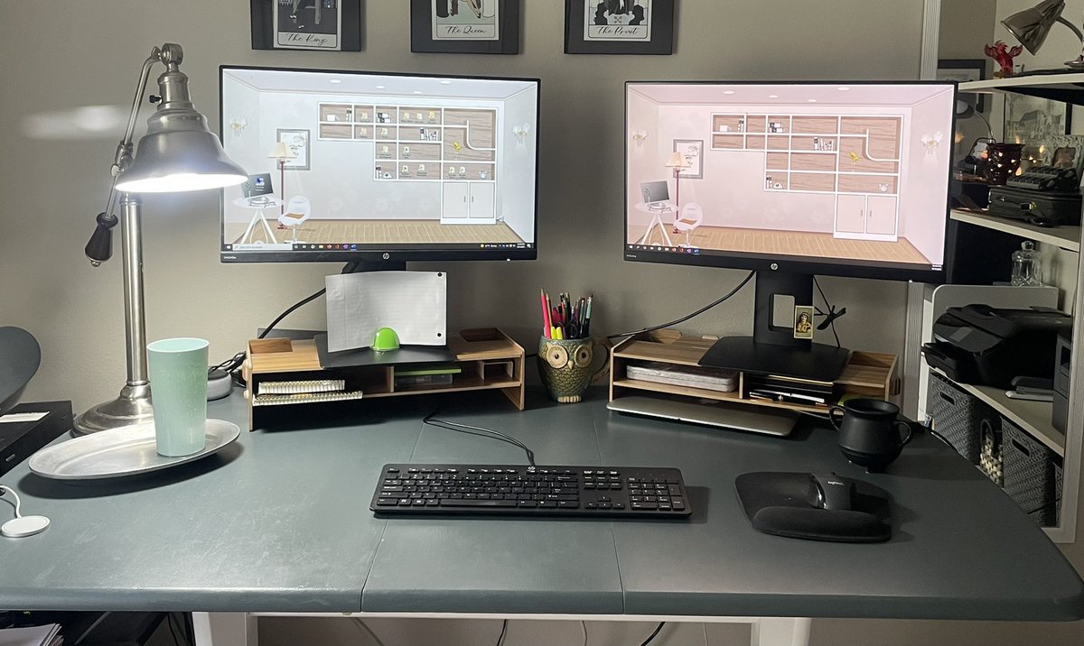 “To the well organized mind (comps) is but the next great adventure” - (mostly) JK Rowling. | Here’s to hoping well organized desks lead to well organized background and significance statements! 🤓⚡️