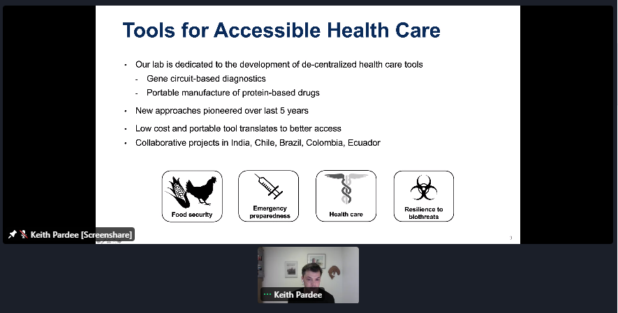 Dr. Keith Pardee is now live!!

#cgem2021