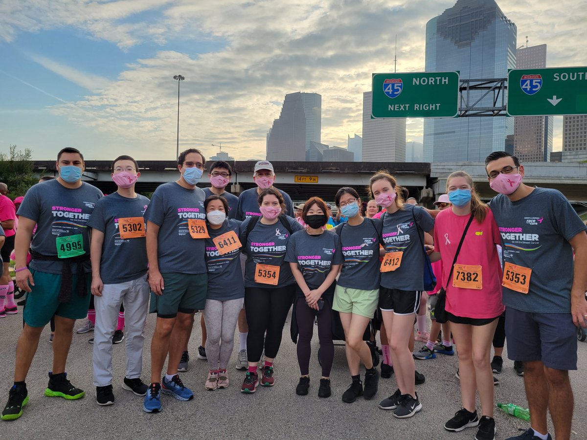 2021 Komen Race Houston BCM Breast Center Faculty and Trainees.