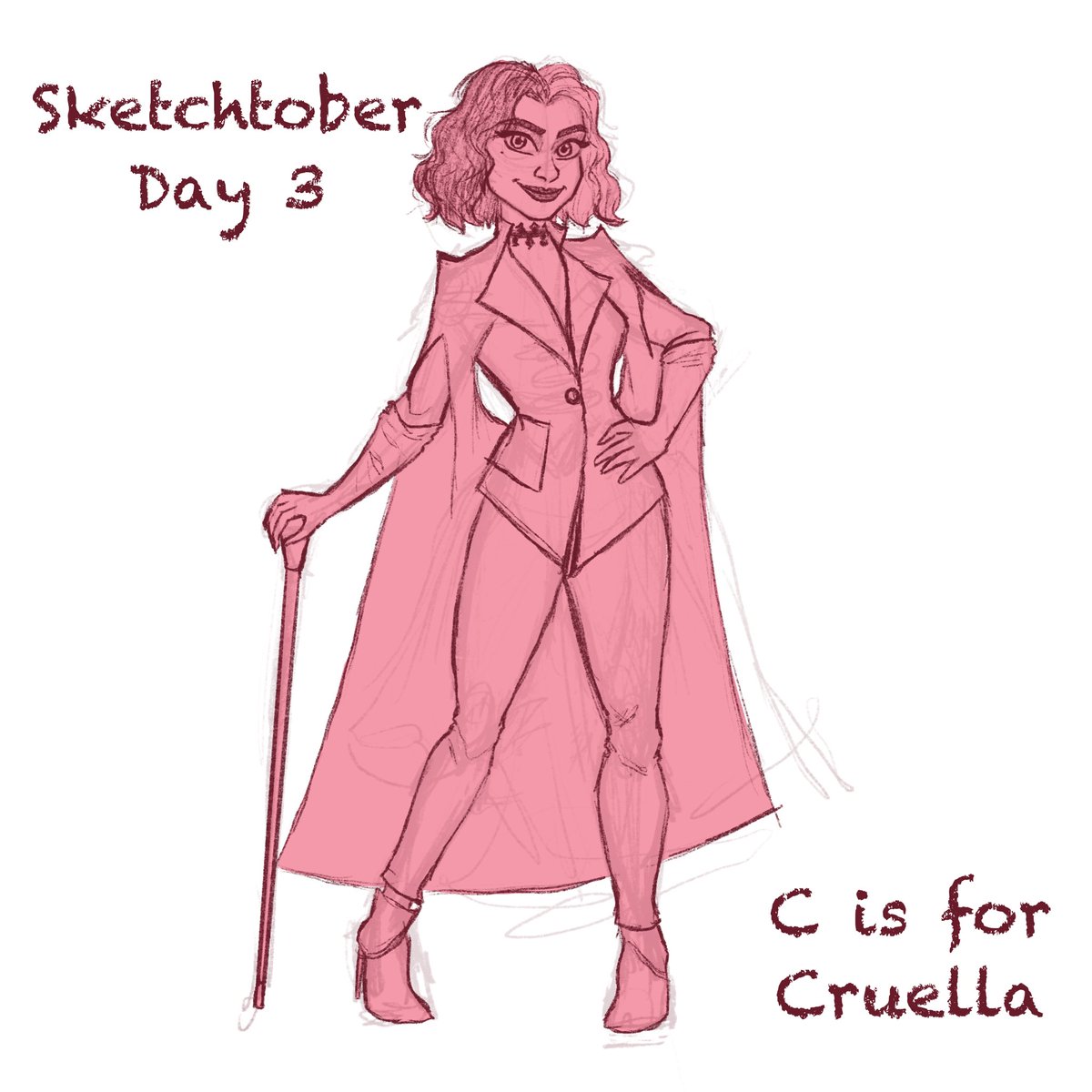 joglis_illust's tweet image. #sketchtober Day 3: C is for Cruella 
Cruella 2021 is a great movie and I’ll die on this hill
#sketchtober2021 #Cruella #cruelladevil #disney #fanart #sketch