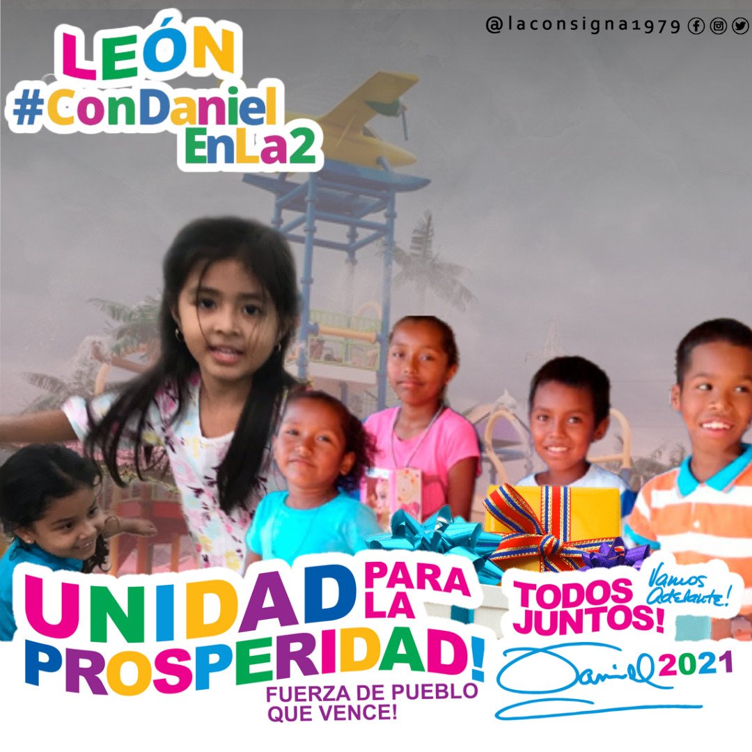 ¡Por un Gobierno del y para Pueblo todos votaremos en la 2  ❤🖤 el 7 de noviembre!
¡¡Viva el Comandante Daniel y Compañera Rosario!!! 
*#UnidadParaLaProsperidad* 
*#TodosJuntosVamosAdelante*
*#ConDanielEnLa2*