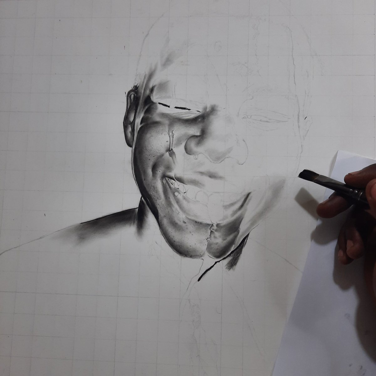 AndyDonfack's tweet image. #progressShot 
Charcoal On paper