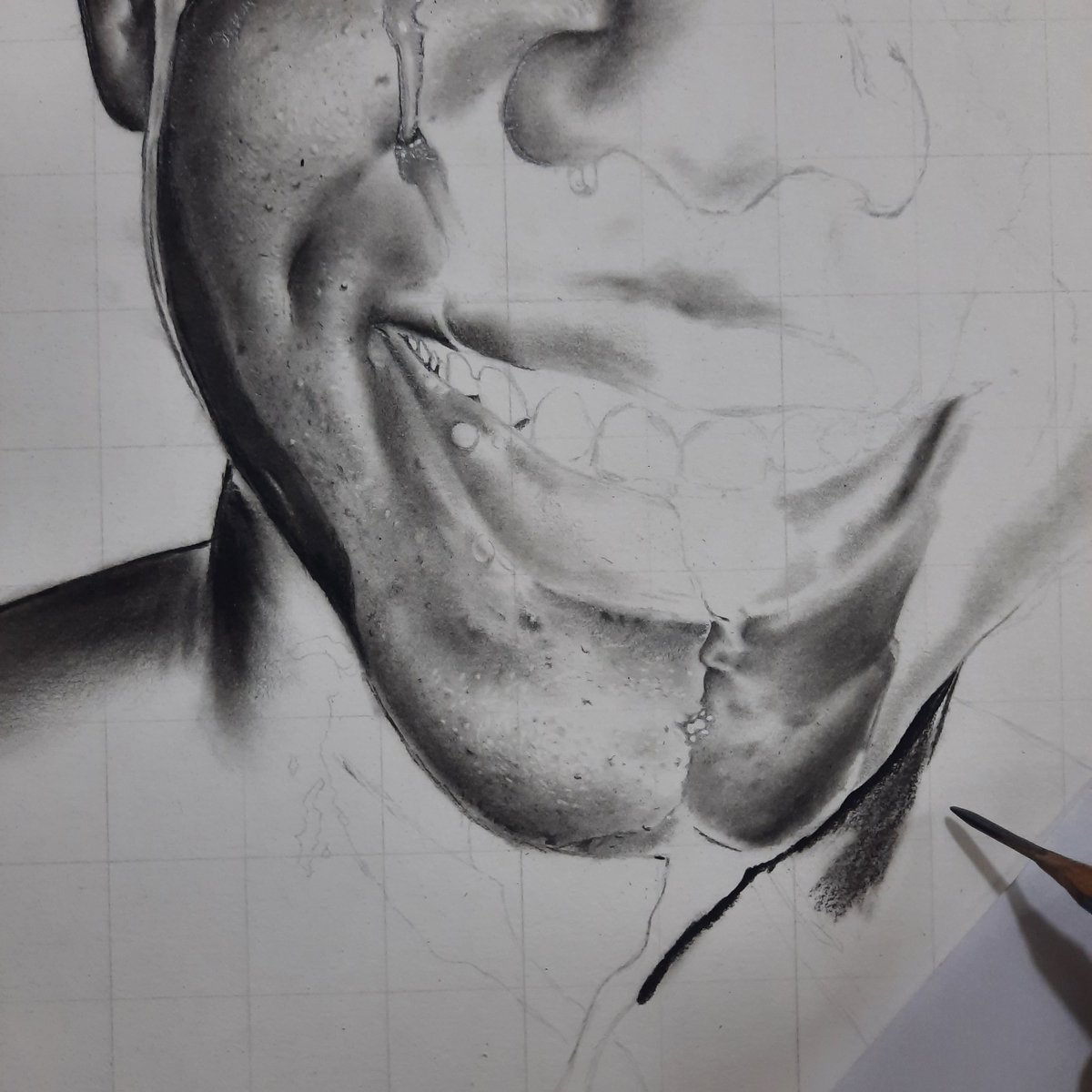 AndyDonfack's tweet image. #progressShot 
Charcoal On paper