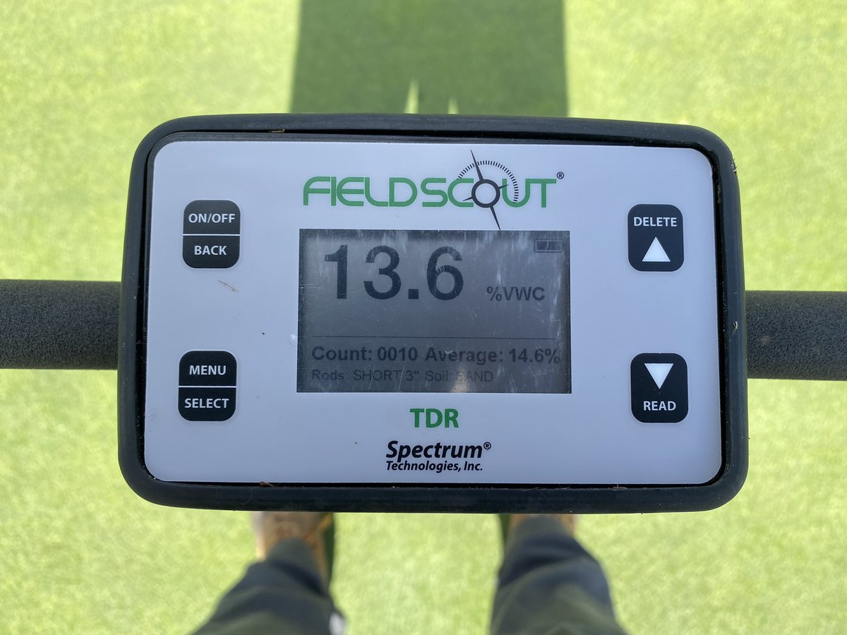GriffithsJayson's tweet photo. Drying down last week before this mornings no input, regular check plot, post wetting agent, pre-rains…☔️ timing ⏱ was good 👍 watching O2 + H2O 💧 move…#TurfGuard https://t.co/u4T4gy1ldO