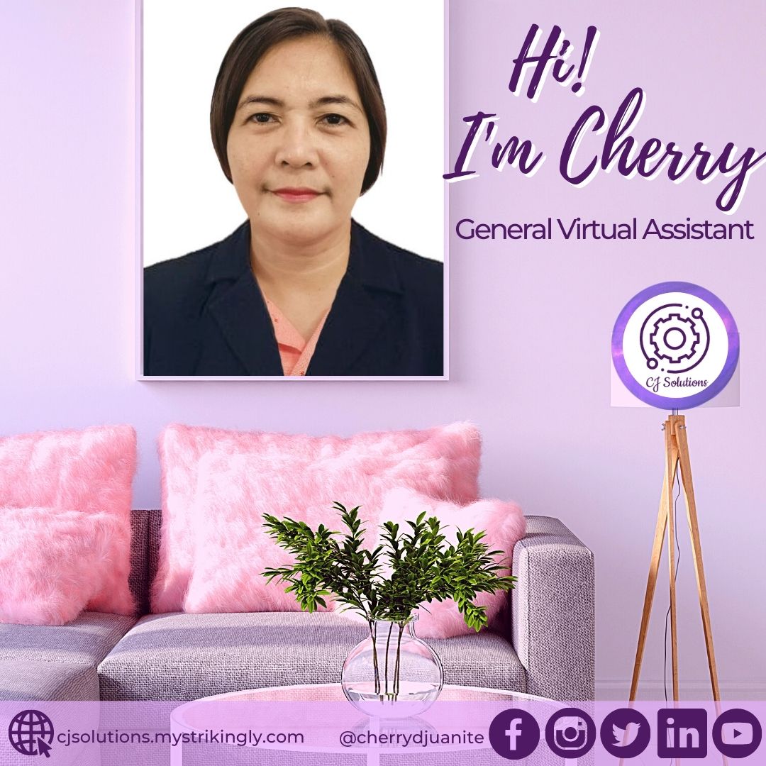 CherryJuanite's tweet photo. 👋 Hi! I’m Cherry. I will be your General Virtual Assistant. I have learned various online tools that I can make use of in assisting you in your business.  😊
#cjvirtualassistant
#onlinemarketingtips
#onlinemarketing       
Need a VA? Connect with us!
🌐 https://t.co/dnb5gVWlUj" https://t.co/tPp0sZ5TxJ