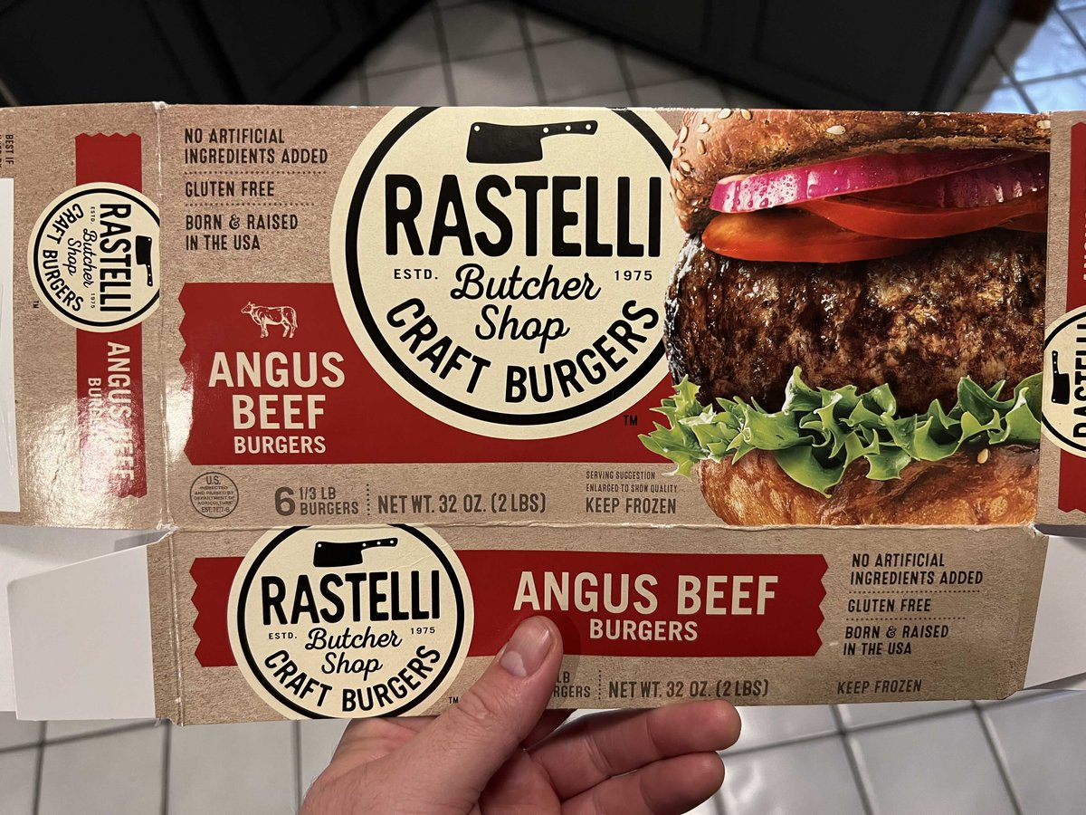 These @rastellifoods burgers are easily the best frozen burgers I’ve ever tasted. Even better than some fresh burgers I’ve made.