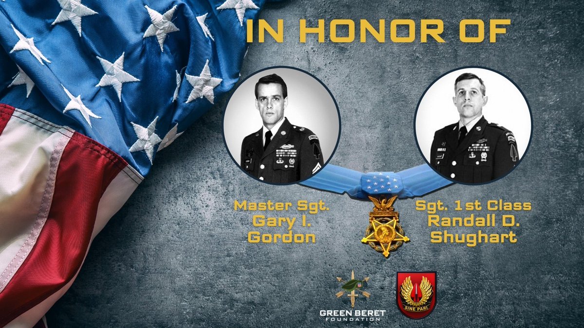 GreenBeretFound's tweet image. OTD in 1993, MSG Gary Gordon and SFC Randall Shughart, while serving on a USASOC sniper team, distinguished themselves by conspicuous gallantry and intrepidity in action at the risk of life above and beyond the call of duty in Mogadishu, Somalia during Operation Gothic Serpent.