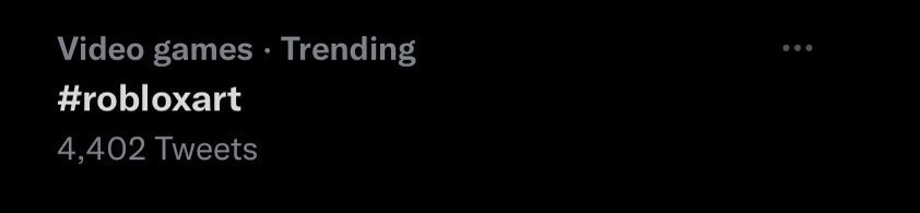 Roblox_RTC's tweet image. #RobloxArt is also trending ✨🖌