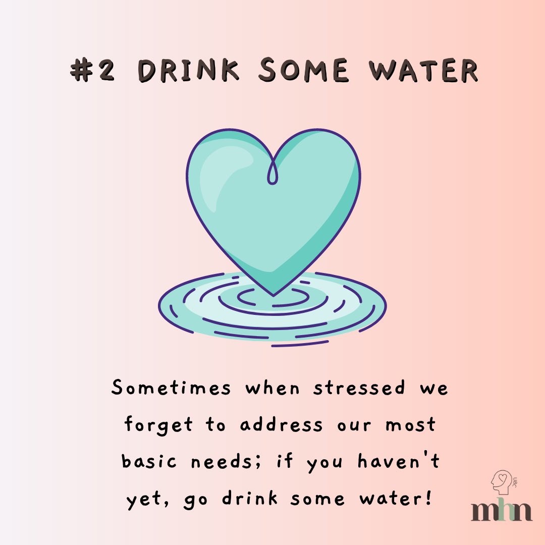 UBCMHN's tweet photo. Welcome back to Self-Care Sundays!! ☀️
Let’s start today off with a reminder that taking care of yourself does not mean you’re being selfish, and to drink some water too! #selfcaresunday https://t.co/SeCh5gFgCx