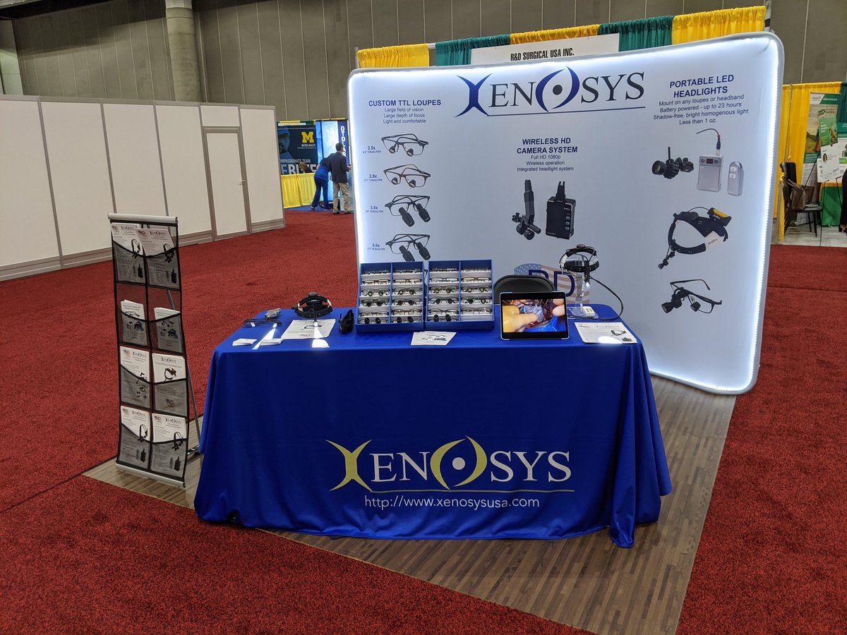 Great to be back to in-person meetings. Come to see us at #OTOMTG21 #AAOHNSF we are here with our full range of loupes, portable headlights, and our world HD surgical camera system. #loupes #headlights #camera