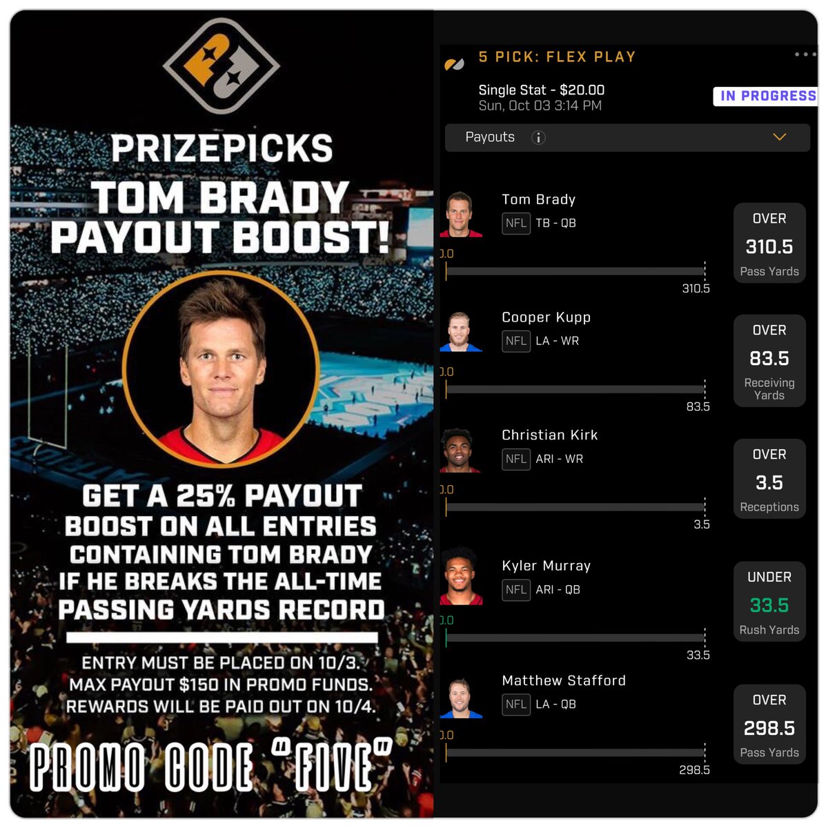 tacoboutsports's tweet photo. don’t let the Dolphins completely ruin your day

https://t.co/2xYQEGuK8l - promo code “five”

@PrizePicks @5ReasonsSports #dfs https://t.co/8zVLuG8Pw5