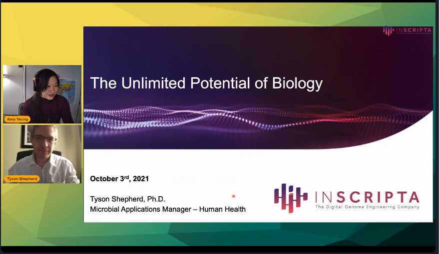 cGEM 2021 π (@cgem_2021) on Twitter photo "Exploration is in our DNA"
<a href="/trsheph/">Tyson Shepherd</a> from <a href="/InscriptaInc/">Inscripta, Inc.</a> is now live discussing The Unlimited Potential of Biology!
#cgem2021 "Exploration is in our DNA"
<a href="/trsheph/">Tyson Shepherd</a> from <a href="/InscriptaInc/">Inscripta, Inc.</a> is now live discussing The Unlimited Potential of Biology!
#cgem2021