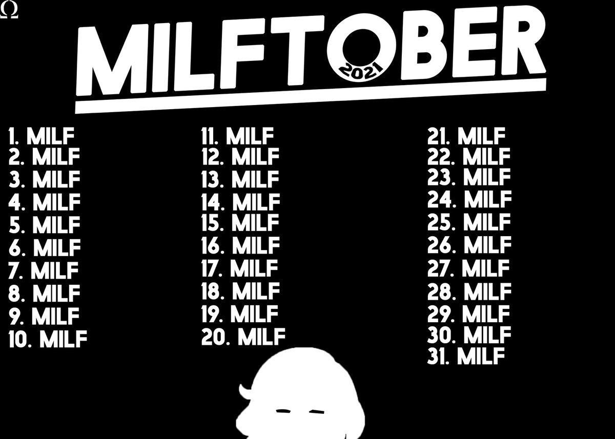 Might be a little late but I finally got my October list all done

#Mommytober

(I can't use milf cuz Twitter hates the word…) 
