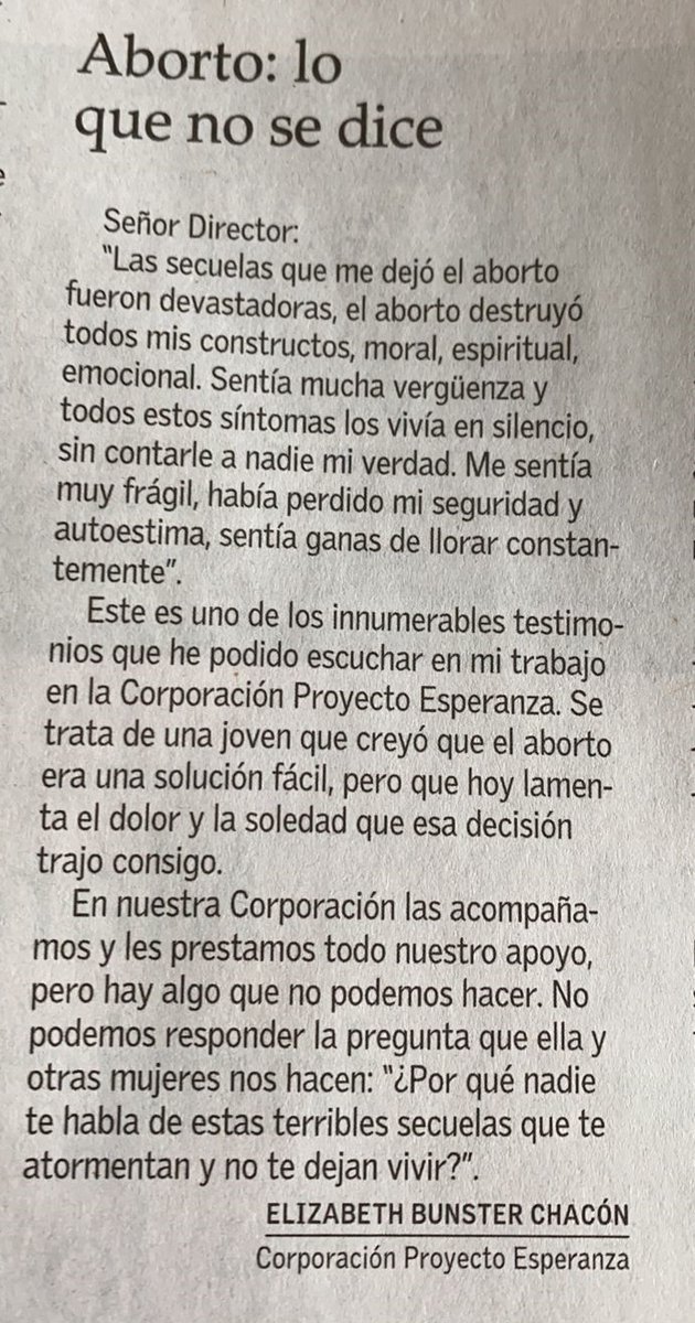 adrichile2013's tweet photo. Lo que no dicen del Aborto. https://t.co/BAWqOZsnuU