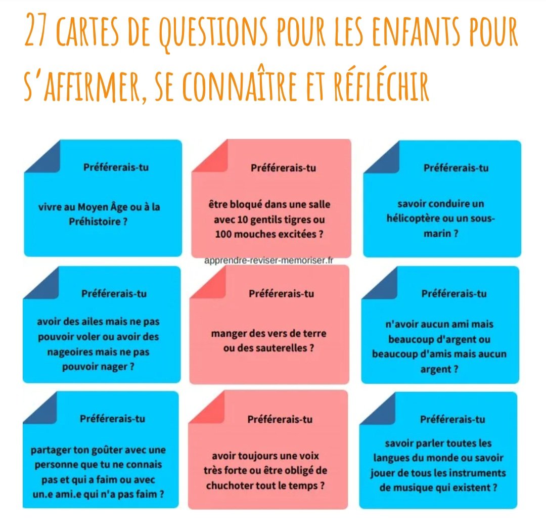 EvaluationsMq's tweet photo. Aiguiser son sens de l'#argumentation, s'#affirmer, renforcer son aisance à l'#oral, autant de compétences que ces petites cartes permettent de travailler... Et tout cela en s'#amusant! En #rituels ou entre deux séances, vos élèves vont adorer! https://t.co/OxfK5irZI9 https://t.co/16raAwrBGW