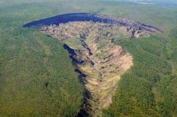 Сибирският кратер Батагайка: Портата към ада расте с тревожни темпове -  Любопитно | Vesti.bg