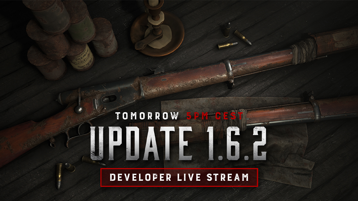 HuntShowdown's tweet image. The time has come - Join us tomorrow at 5 PM CEST for an Update 1.6.2 Developer Live Stream!

We will be taking a close look at all the new additions and changes coming in the update. 👀
 
Join us at:
twitch.tv/crytek
YouTube.com/huntshowdown
Facebook.com/untshowdown