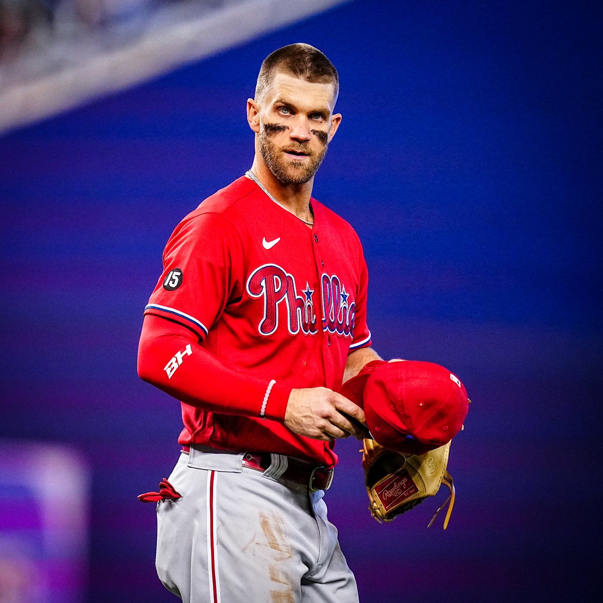 Phillies's tweet photo. List of outfielders to reach 100 R, 40 2B, 35 HR &amp; 100 BB:

Babe Ruth (2x)
Barry Bonds
Stan Musial
Bryce Harper https://t.co/86VDOiqn95