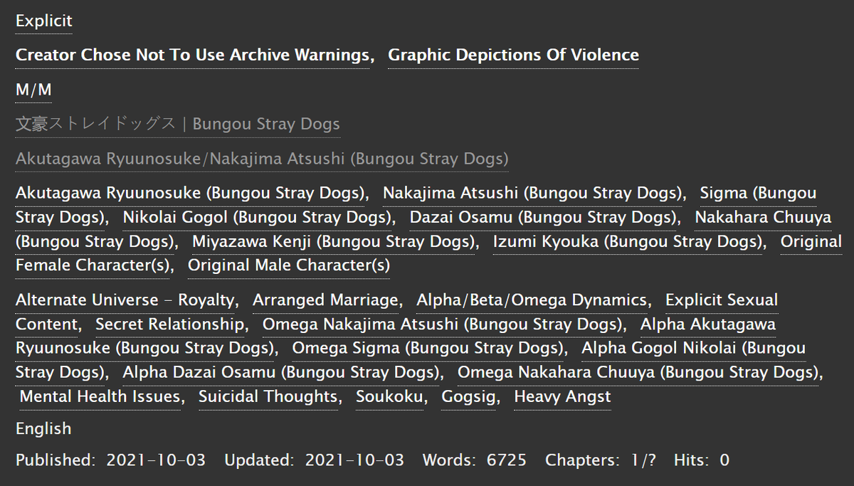 sskkbrainworms's tweet photo. Neverending Winter, everlasting Summer

Finally the project I have been working on for the past 2 months sees the light that is ao3.

> SSKK
> arranged marriage
> Royalty
> a/b/o
> Explicit

Updates irregularly.

Chapter 1 / ?

Link: https://t.co/9Ks6QfGBdn https://t.co/WSxaCiVblI