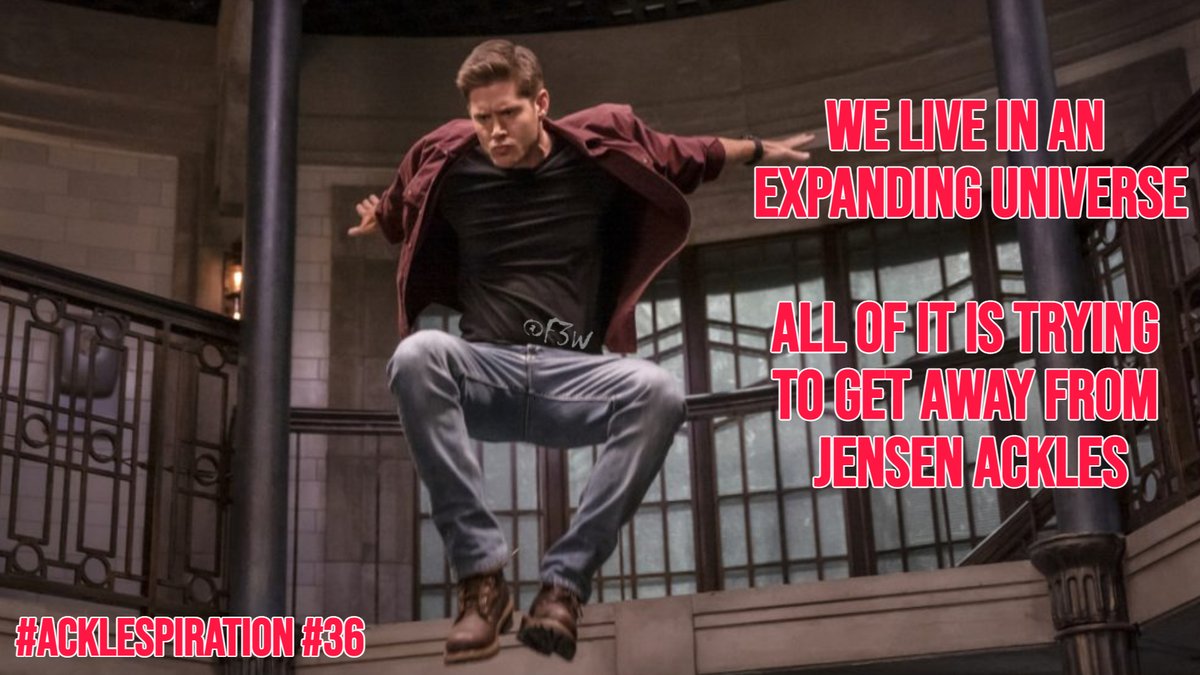 Franki3W's tweet photo. #AckleSpiration #36
We live in an expanding universe. All of it is trying to get away from #JensenAckles.
#SoldierBoy #TheBoysTV #SPNFamily #Supernatural @JensenAckles #ExpandingUniverse #AckleDanger #AckleSome #AckleTimidation #WeLoveYouJensenAckles
#JensenAcklesAppreciationDay https://t.co/aEvvsxPYSo