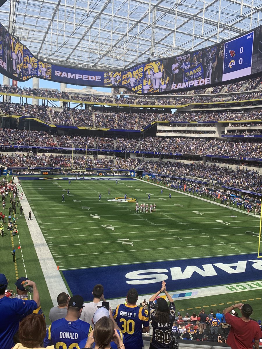 Let’s go Rams what a stadium!
