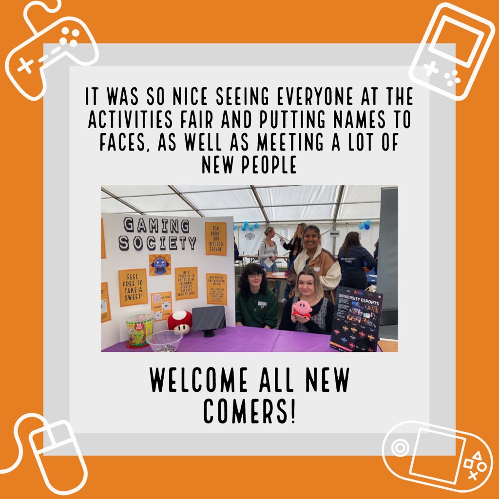 If any new people to the society have any questions at all, don’t be shy to message us on any of our platforms or on the Discord!

┈┈┈┈․° Tags °․┈┈┈┈
#bathspauniveristy #bathspauni #bathspa #univeristy #studentlife #videogamingsociety #videogaming #gaming <a href="/bathspasu/">Bath Spa Students' Union</a>