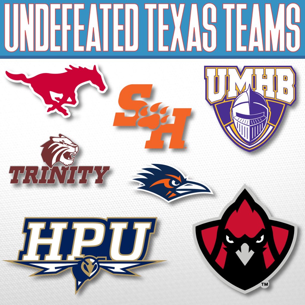 The elite teams in the Lone Star State:

RT if your college football team is still undefeated after Week 5!