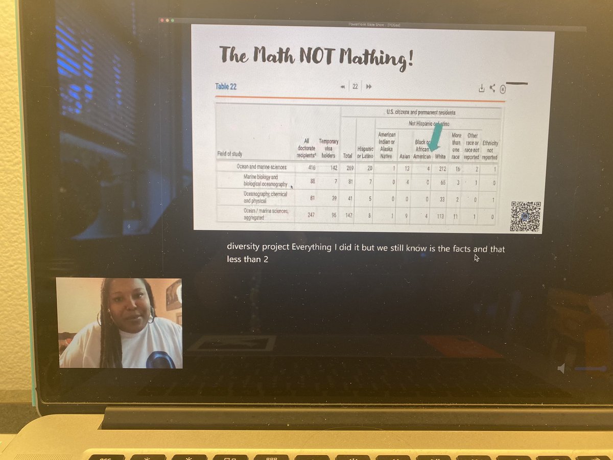 Dr. Lauren Eve Simonitis 🇨🇺🇺🇸 (@oceanexplauren) on Twitter photo #POSea2021 Dr. <a href="/curly_scientist/">Dr. T is for Trouble, Good Trouble</a> giving an amazing Keynote highlighting the important and incredible work done by <a href="/BlackinMarSci/">Black in Marine Science</a> and the need for this organization. In awe of all that Dr. Moore does!! #POSea2021 Dr. <a href="/curly_scientist/">Dr. T is for Trouble, Good Trouble</a> giving an amazing Keynote highlighting the important and incredible work done by <a href="/BlackinMarSci/">Black in Marine Science</a> and the need for this organization. In awe of all that Dr. Moore does!!