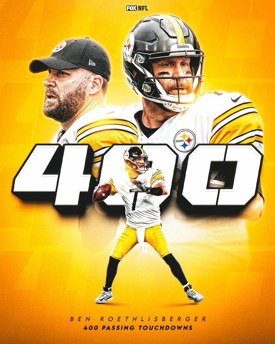 No. 400 for Big Ben! 👏 #Steelers