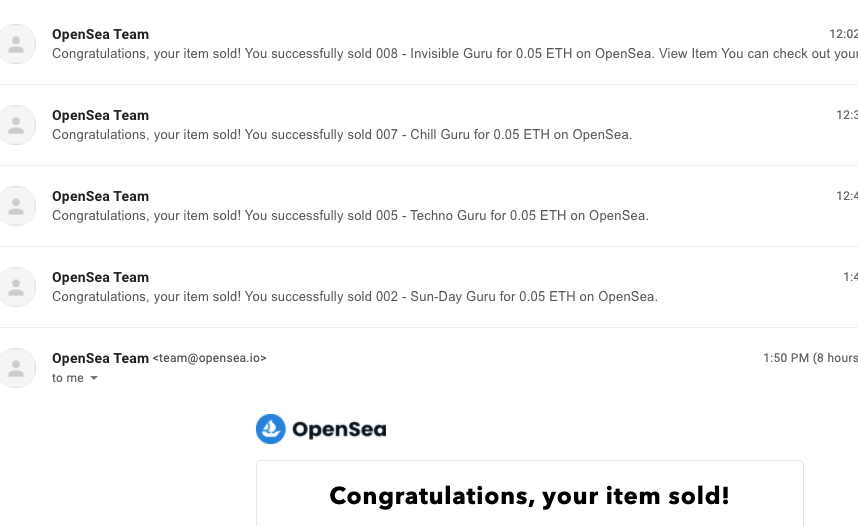 1991dotcom's tweet photo. We are super happy to announce another 5 of our #Cryptogurus have been bought today. Thanks to everyone in this community for the daily inspirations. Next drop is coming soon! #NFTs #nftcollectors #cryptogurus #technoguru #Invisibleguru #sundayguru #rainzorguru #chillguru https://t.co/ipI5ejJeo3