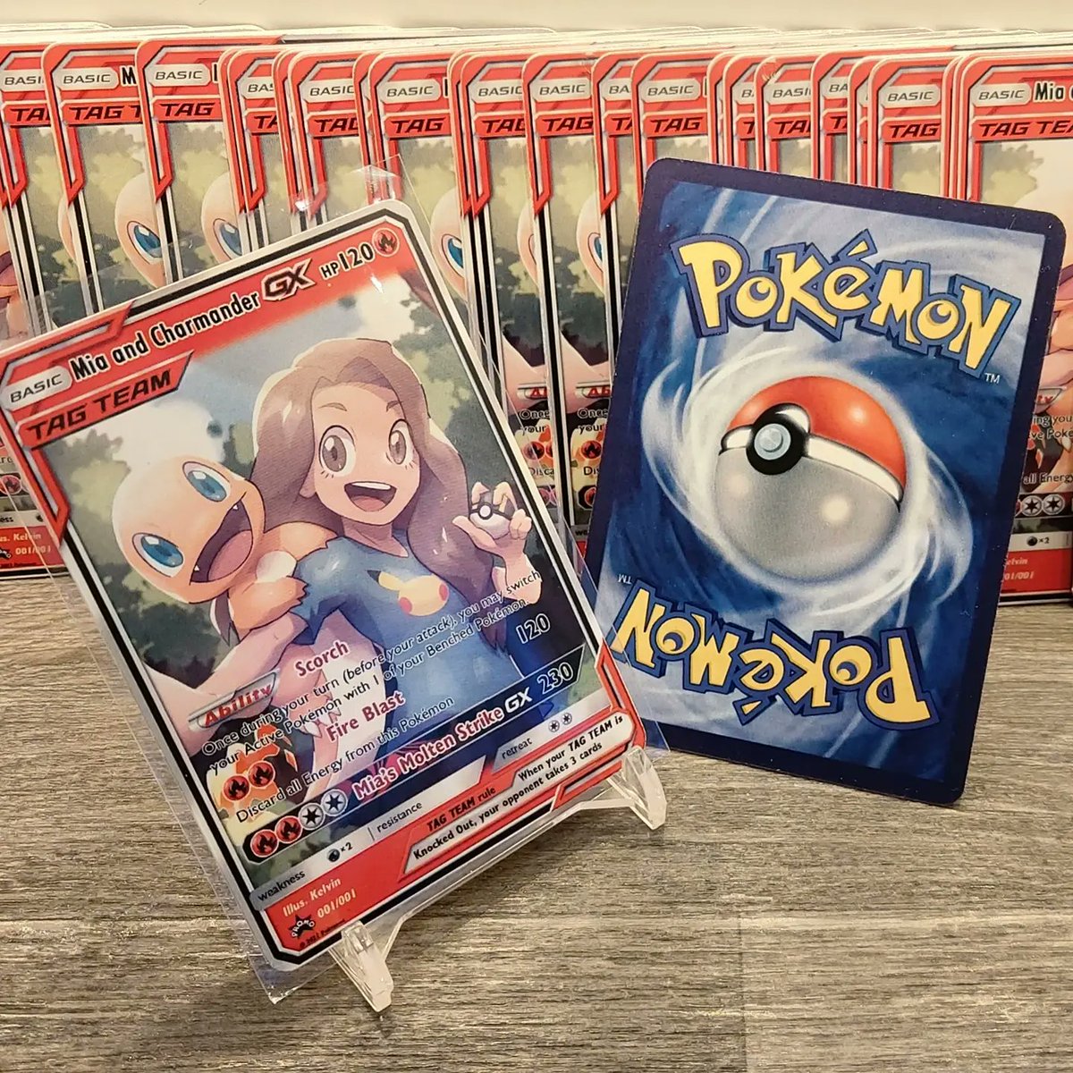 McBeardio_SD's tweet photo. 🔥🔥🔥 How do you surprise your 9 year old Pokémad daughter?...
With her very own Pokémon card of course! 😋😍 So happy with how these turned out.
• Trainer art by @kelvin_trainerk
• Card overlay & printing by me (@McBeardio)
#pokemon #pokemoncustom #pokemontcg #pokemoncard https://t.co/hQTFYpiyxj