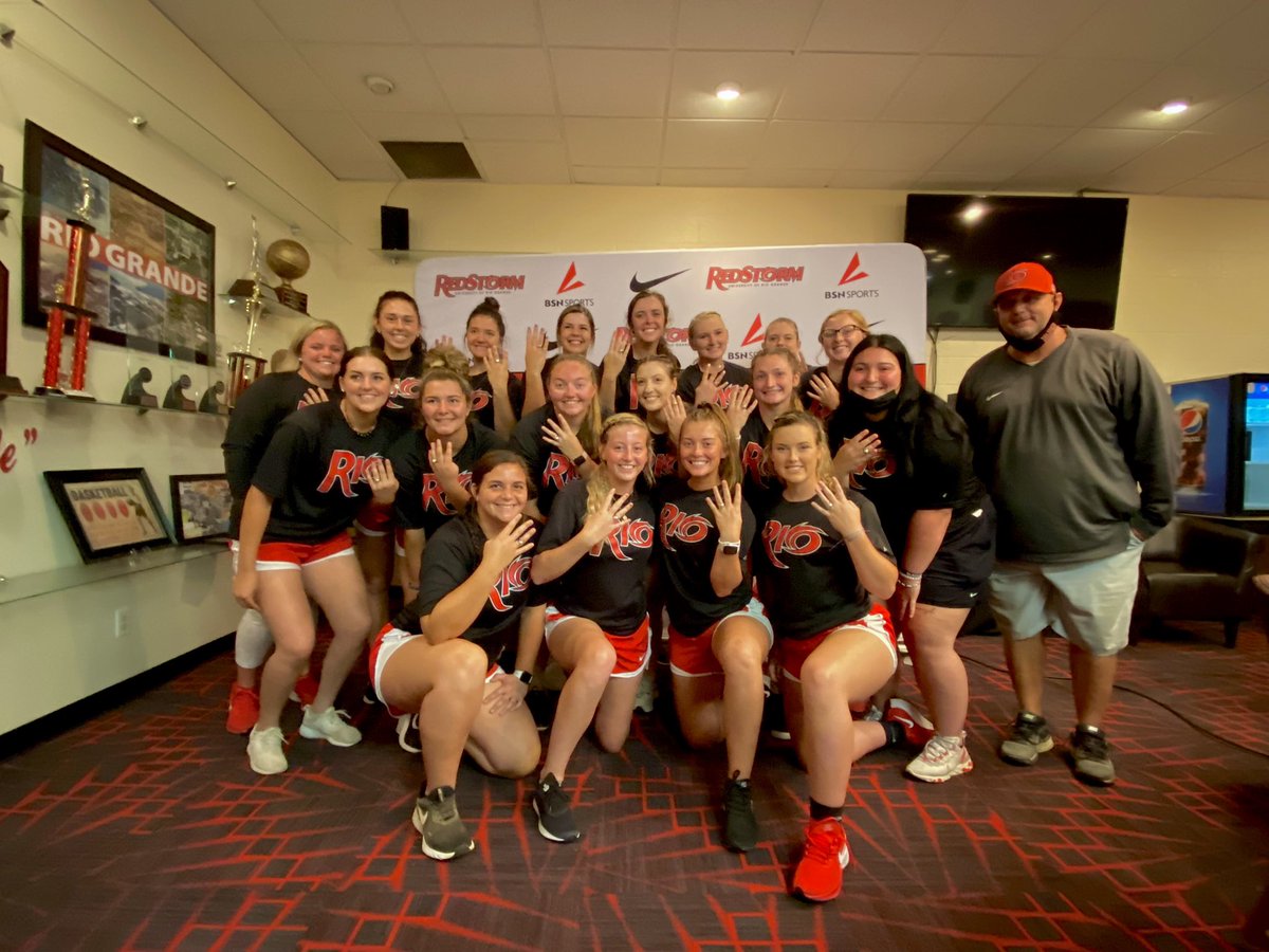 SoftballRio's tweet photo. Ring Ceremony honoring your 2021 Rio Grande softball team! This team went 47-16 tying the school record for wins in a season, won the River States Conference Regular Season and Tournament Championship, and made an appearance in the NAIA National tournament! 
Well deserved! https://t.co/VvFOkBW9Nk