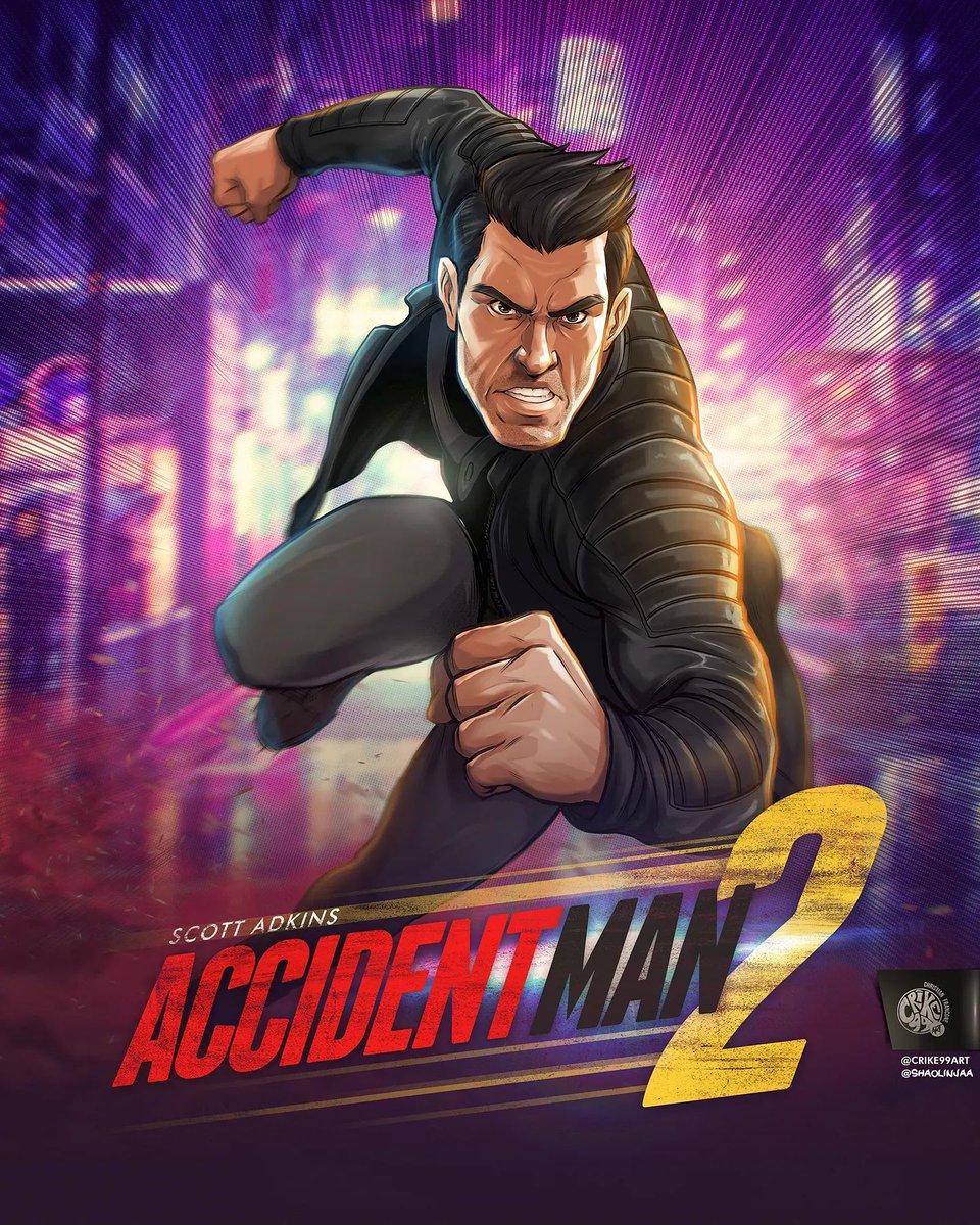 KFMovieGuide's tweet photo. NEWS: @TheScottAdkins will return as top assassin, #MikeFallon, in #AccidentMan2; written by #StuSmall; story by #ScottAdkins and #StuSmall; attached artwork by #ChristianFrancone (aka #Crike99Art). 

Listen to our #KFMGPod #AccidentMan special 👉 https://t.co/MCxO9IMSY6 https://t.co/LAmnH65vsw