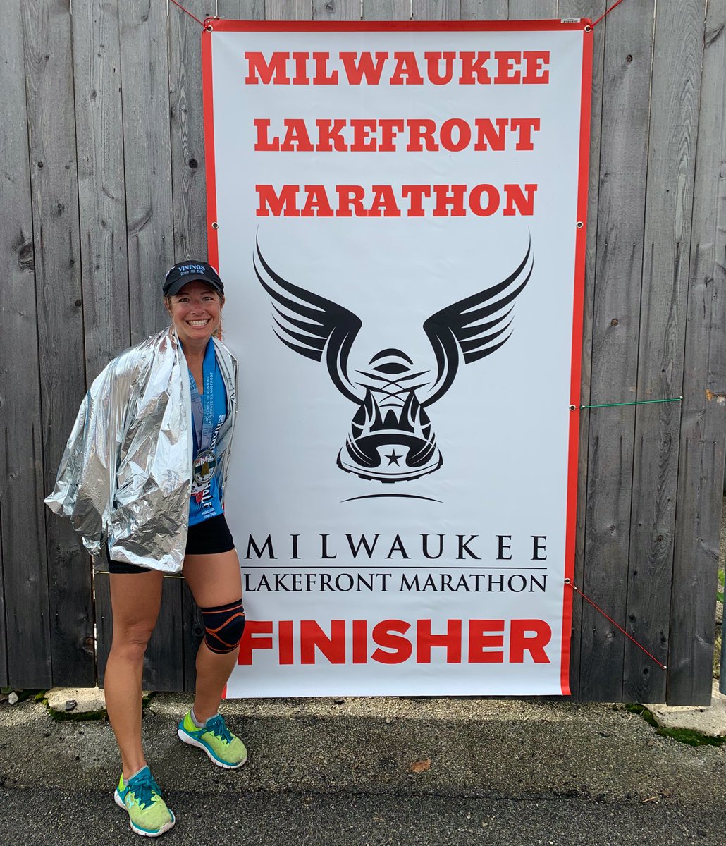 Cmoyer's tweet photo. Back in 2015, I swore I'd never run another marathon. But here we are. #NeverSayNever

#lakefrontmarathon #mkelakefront #mkelakefrontmarathon #marathon #runchat https://t.co/z3fzm7rxAn