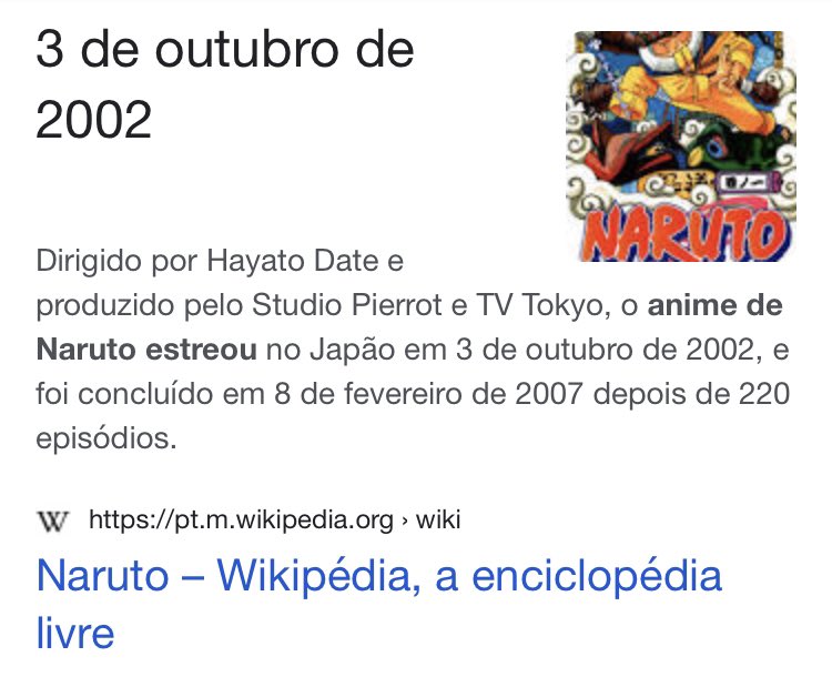 Lista de capítulos de Naruto (parte II) – Wikipédia, a enciclopédia livre